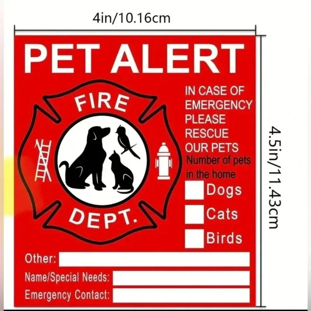 Pet Alert First Responder Alert Sticker - Picture 5 of 5